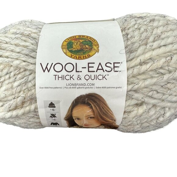 Lion Brand Yarn Wool-Ease Thick & Quick 640 402 Skein 6 Oz Wheat Super Bulky - Picture 7 of 9